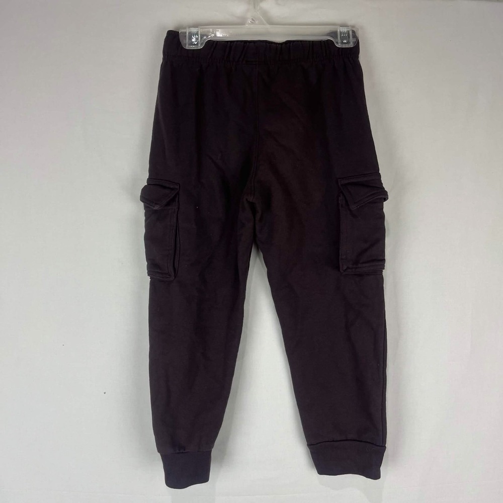 EUC Tommy Bahama Boys Dark Brown Fleece Cargo Jogger Pants Size S 5/6
